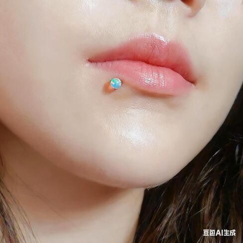 Opal Stud Earrings, 18g Flatback Studs for Women/Men, Dainty Titanium Earrings, Hypoallergenic Nose Rings Screwback Studs, Genuine Opal Earrings for Cartilage, Small Cute Helix Piercing Jewelry, Gift for Her 3pcs in Saudi Arabia