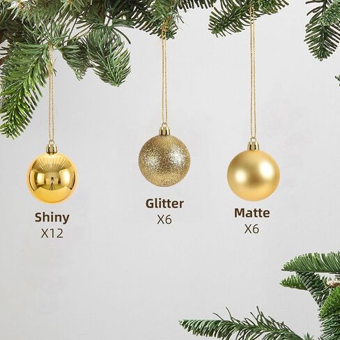 24ct Green Christmas Ball - 1.18 Inch Shatterproof Christmas Tree Decoration Ornaments Hanging Ball for Xmas Tree, Holiday, Wedding, Party in Saudi Arabia