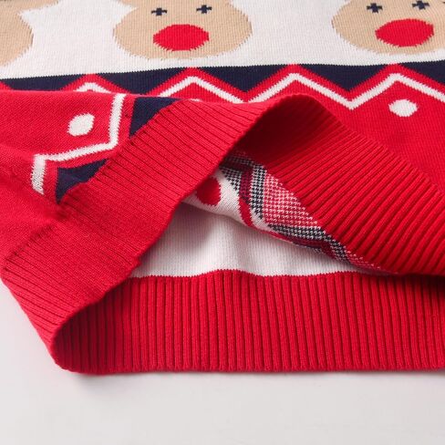 Kids Christmas Sweater - Soft Cotton Long Sleeve Crewneck Pullover Sweater for Boys & Girls in Saudi Arabia