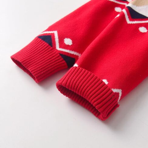 Kids Christmas Sweater - Soft Cotton Long Sleeve Crewneck Pullover Sweater for Boys & Girls in Saudi Arabia