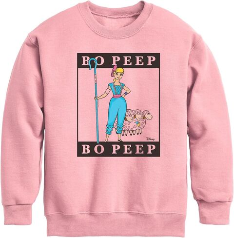 Disney - Toy Story 4 - Type Block Bo Peep - Toddler & Youth Crewneck Fleece Sweatshirt in Saudi Arabia
