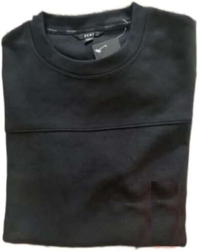 DKNY Men's Twill Crewneck Sweater (as1, Alpha, m, Regular, Regular, Black) in Saudi Arabia