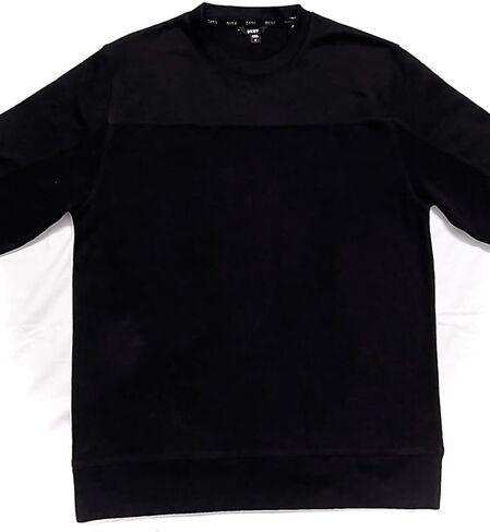 DKNY Men's Twill Crewneck Sweater (as1, Alpha, m, Regular, Regular, Black) in Saudi Arabia