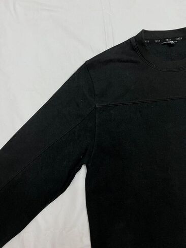 DKNY Men's Twill Crewneck Sweater (as1, Alpha, m, Regular, Regular, Black) in Saudi Arabia