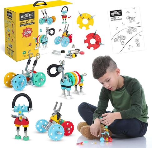 The Off Bits Space Mission Educational Build Your Own Robot Toy, Stem Building Toys for Boys and Girls, Valentine Birthday Gift for Kids Montessori Play Kit, Steam Toys for Kids Ages 6 7 8 9+ in Kuwait