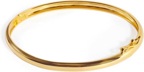 VÓEN Mirage 14K Gold Bangle Bracelets for Women, Gold Bracelets for Women, Polished, Minimalist Sophistication, Stackable Silhouette, Elegant Layering Jewelry in Saudi Arabia