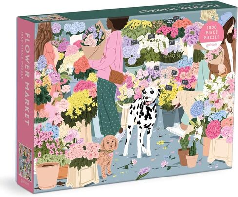 لغة GALISON من الزهور - أحجية 1000 قطعة تتميز بمسجرة من أزهار الربيع والصيف مع المعاني المنسوبة in Kuwait