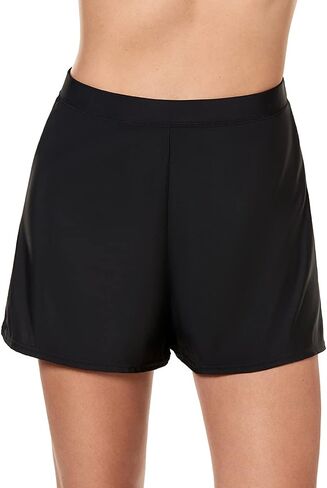 Miraclesuit Women's Swimwear Swim Shorts Tummy Control Bathing Suit Bottom, Black, 16 in Saudi Arabia