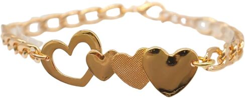 Women Western Fashion Gold Metal Boot Chain Bracelet Shoe Anklet Love Heart Charm in Saudi Arabia