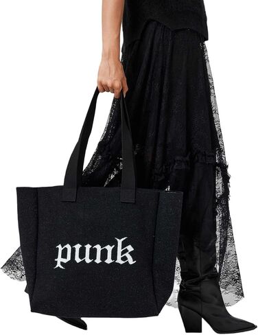 AllSaints Izzy Punk East/West Tote, Black in Saudi Arabia