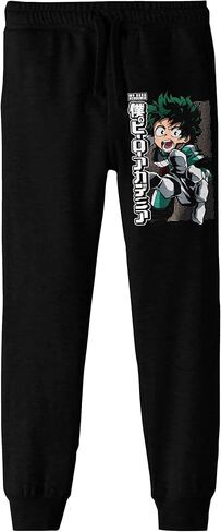 Bioworld My Hero Academia Deku Boy's Black Jogger Pants in Saudi Arabia