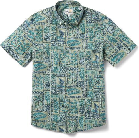 Reyn Spooner Men's Authentic Hawaiian Aloha Shirt - Tailored Button Front in Kuwait