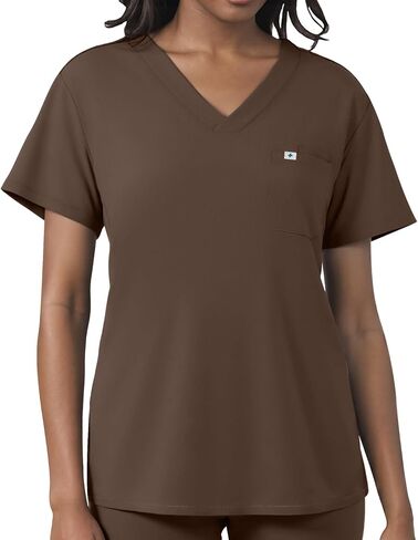 Scrubs for Women, Women's V-Neck Scrub Top Soft Stretch Women Scrub Tops Medical Uniform Quick-Dry Sports Fabric in Saudi Arabia