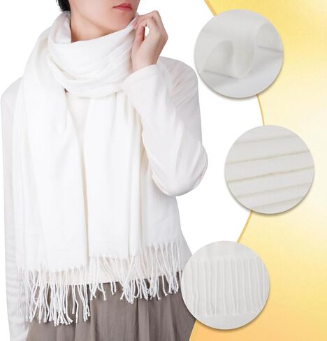 Cashmere Scarf for Women Winter, Fashion Womens Scarves, Pashmina Shawl Wraps, Wedding Bridesmaid Gifts in Saudi Arabia