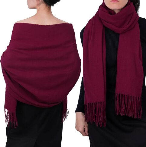 Cashmere Scarf for Women Winter, Fashion Womens Scarves, Pashmina Shawl Wraps, Wedding Bridesmaid Gifts in Saudi Arabia