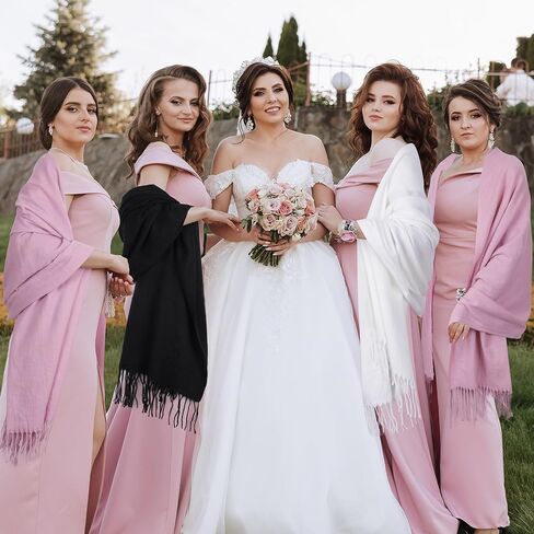 Cashmere Scarf for Women Winter, Fashion Womens Scarves, Pashmina Shawl Wraps, Wedding Bridesmaid Gifts in Saudi Arabia
