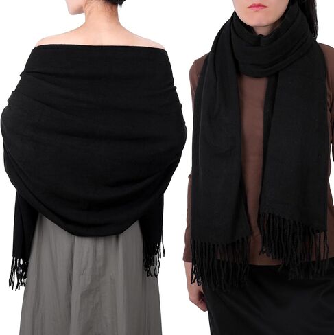 Cashmere Scarf for Women Winter, Fashion Womens Scarves, Pashmina Shawl Wraps, Wedding Bridesmaid Gifts in Saudi Arabia