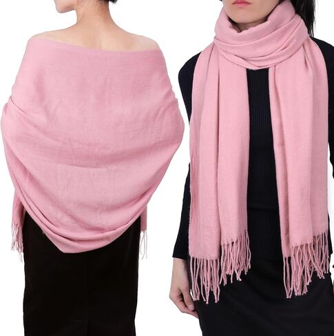 Cashmere Scarf for Women Winter, Fashion Womens Scarves, Pashmina Shawl Wraps, Wedding Bridesmaid Gifts in Saudi Arabia