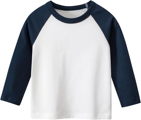 Toddler Boys Long Sleeve T-Shirts Kids Basic Crewneck Cotton Tee Shirts in Saudi Arabia