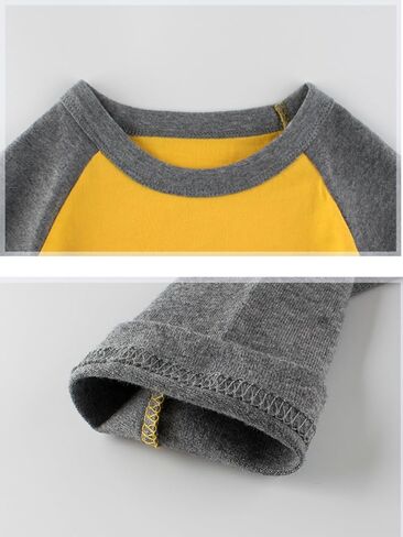 Toddler Boys Long Sleeve T-Shirts Kids Basic Crewneck Cotton Tee Shirts in Saudi Arabia
