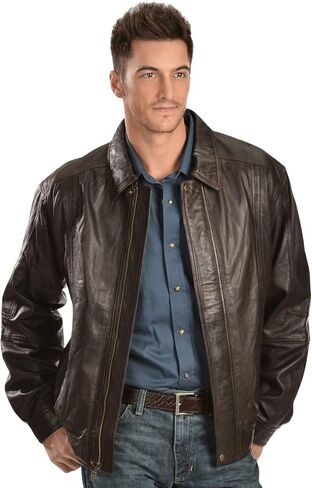 Scully Men's Premium Lambskin Jacket Chocolate X- in Saudi Arabia