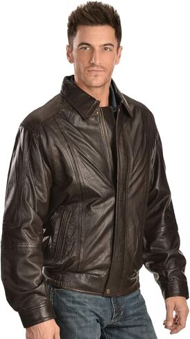 Scully Men's Premium Lambskin Jacket Chocolate X- in Saudi Arabia