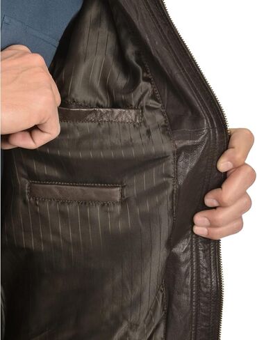 Scully Men's Premium Lambskin Jacket Chocolate X- in Saudi Arabia
