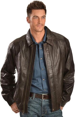 Scully Men's Premium Lambskin Jacket Chocolate X- in Saudi Arabia