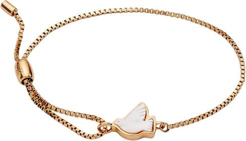 سوار بسلسلة سحب السلام من Alex and Ani بيرليزيد دوف للنساء (ذهبي لامع) in Kuwait