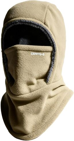 3 in 1 Hat with Scarf and Mask,Winter Windproof Sherpa Lined Hood Ski Mask,Convertible Balaclava Face Cover Hat Cap Scarf in Saudi Arabia
