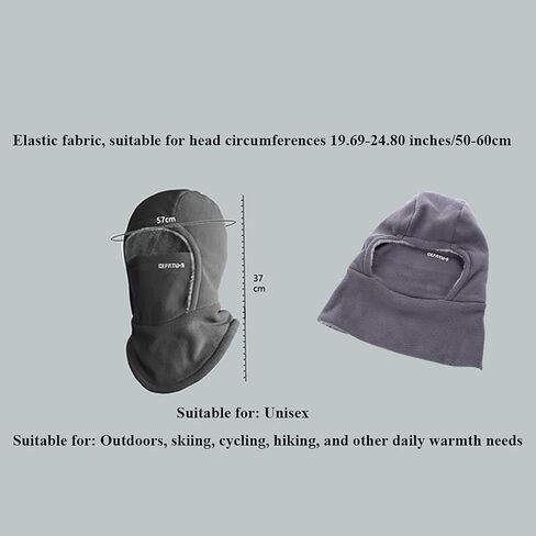 3 in 1 Hat with Scarf and Mask,Winter Windproof Sherpa Lined Hood Ski Mask,Convertible Balaclava Face Cover Hat Cap Scarf in Saudi Arabia