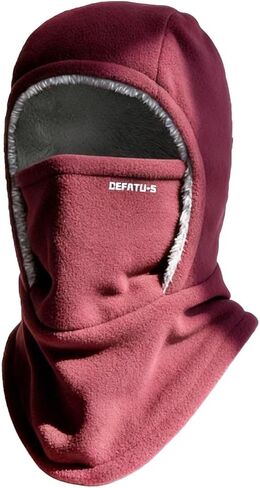 3 in 1 Hat with Scarf and Mask,Winter Windproof Sherpa Lined Hood Ski Mask,Convertible Balaclava Face Cover Hat Cap Scarf in Saudi Arabia