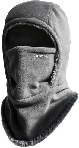 3 in 1 Hat with Scarf and Mask,Winter Windproof Sherpa Lined Hood Ski Mask,Convertible Balaclava Face Cover Hat Cap Scarf in Saudi Arabia