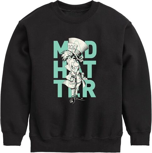 Disney Alice in Wonderland - Mad Hatter - Toddler and Youth Crewneck Fleece Sweatshirt in Saudi Arabia
