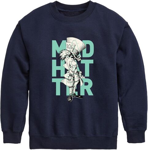 Disney Alice in Wonderland - Mad Hatter - Toddler and Youth Crewneck Fleece Sweatshirt in Saudi Arabia
