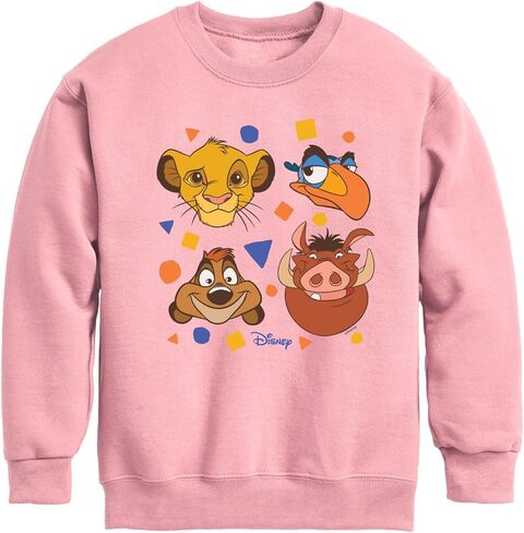 Disney The Lion King - Simba, Pumbaa, Timon, & Zazu - Toddler & Youth Crewneck Fleece Sweatshirt in Saudi Arabia