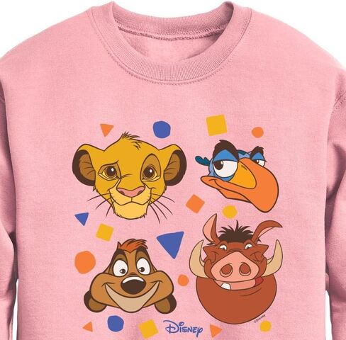 Disney The Lion King - Simba, Pumbaa, Timon, & Zazu - Toddler & Youth Crewneck Fleece Sweatshirt in Saudi Arabia