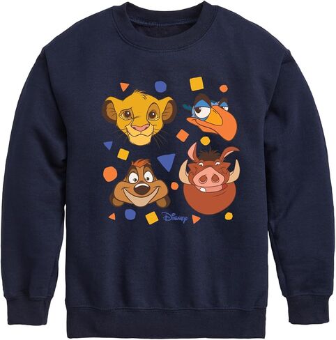 Disney The Lion King - Simba, Pumbaa, Timon, & Zazu - Toddler & Youth Crewneck Fleece Sweatshirt in Kuwait