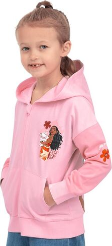 Disney Moana Girls Hoodie, Princess Girls Zip Up Hoodie, Moana Clothes, Cotton Kids Hoodies in Saudi Arabia