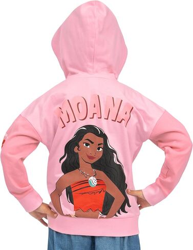 Disney Moana Girls Hoodie, Princess Girls Zip Up Hoodie, Moana Clothes, Cotton Kids Hoodies in Saudi Arabia