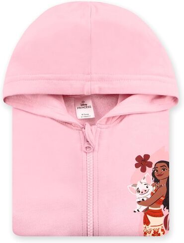 Disney Moana Girls Hoodie, Princess Girls Zip Up Hoodie, Moana Clothes, Cotton Kids Hoodies in Saudi Arabia