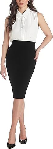 Women's Stretch High Waist Pencil Suit Skirt Below Knee in Saudi Arabia