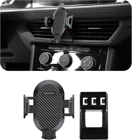 Car Phone Holder Fits for Volkswagen VW Tiguan 2009-2017 Accessories,Thick Cases Friendly,Cell Phone Mount for 4.7-7 in Phones,360 Degree Rotation,Easy to Install in Saudi Arabia