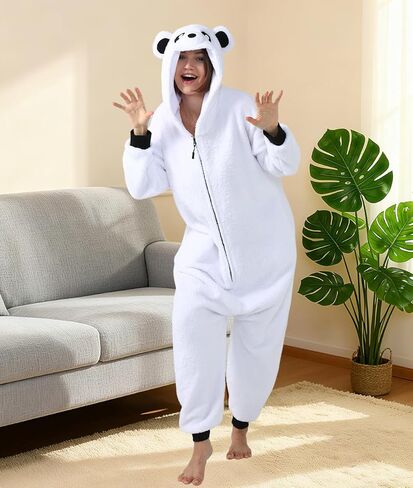 Lifeye للجنسين الدب منامة زي الهالوين تأثيري الحيوان Homewear ملابس خاصة الرجال النساء بذلة in Kuwait