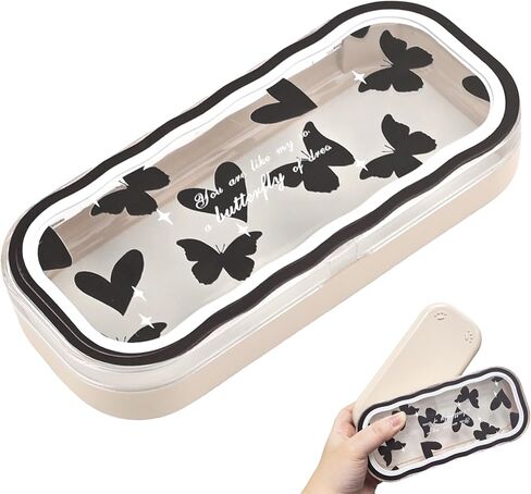 Glasses Case Hard Shell, Cute Clear Eyeglass Case for Women Girls in Saudi Arabia