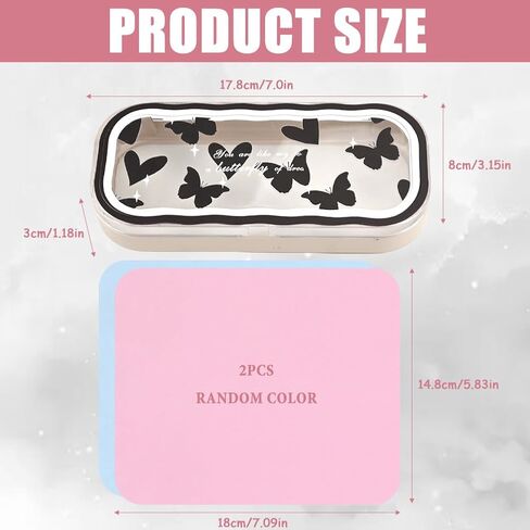 Glasses Case Hard Shell, Cute Clear Eyeglass Case for Women Girls in Saudi Arabia