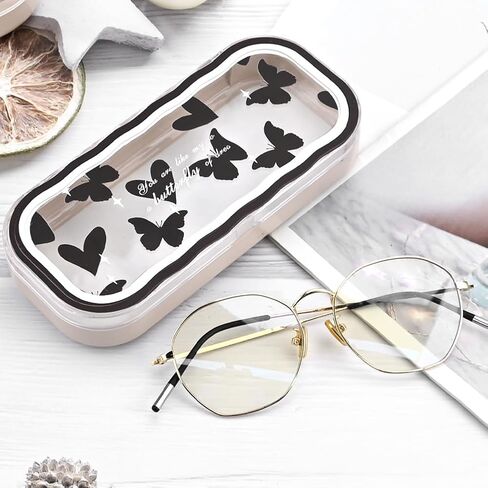 Glasses Case Hard Shell, Cute Clear Eyeglass Case for Women Girls in Saudi Arabia