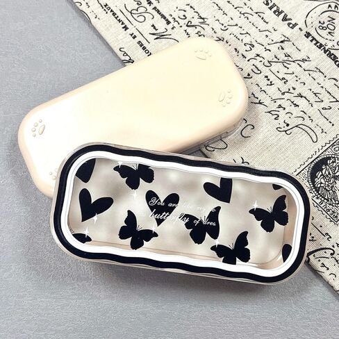 Glasses Case Hard Shell, Cute Clear Eyeglass Case for Women Girls in Saudi Arabia