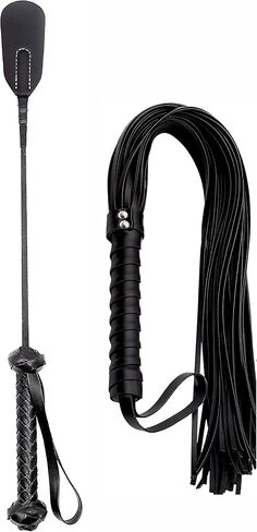 Leather Crop 18" Red Whip 20" - Horse Riding Set - Horse Whips and Crops - Equestrian Horse Whip in Kuwait