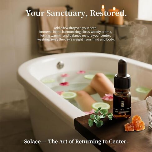 مزيج الزيوت الأساسية للتوازن العاطفي من Solace - اللبان والبرغموت والأنجليكا لتهدئة التوتر وتحسين المزاج - 5 مل علاج عطري طبيعي وآمن للبشرة من Asanté Labs (0.17 أونصة سائلة (عبوة من قطعة واحدة)) in Kuwait
